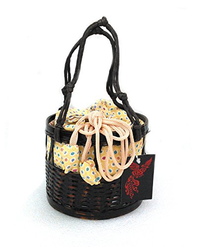 Japanese Kimono Wooden Handbag k047