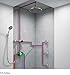 Hansgrohe Complete Chrome Raindance Shower Faucet Set with Handshower Wallbar, Pressure Balance Valve Trim with Diverter, and Rough