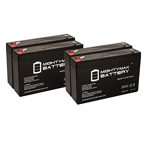 Mighty Max Battery 6V 7Ah Compatible Battery for UPS APC SUA750RM1U - 4 Pack brand product