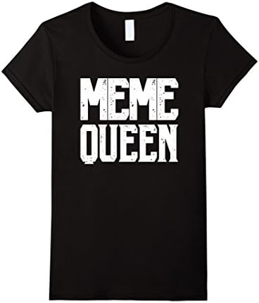 Women's Meme Queen T Shirt Medium Black