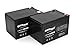 2 Pack ExpertPower 12 Volt 12 Ah Rechargeable Battery || EXP12120 Replaces APC RBC6 UPS SMC1500, SMT1000 and SUA1000 smart UPS1000