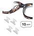 AM Landen 10 pairs 1.8mm Transparent Non-slip Silicone Nose Pads Eyeglass Nose Pad