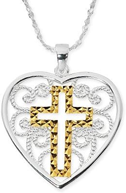 Danecraft 24K Gold over Pure 100 Silver Pendant Gift Box