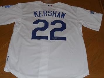 kershaw autographed jersey