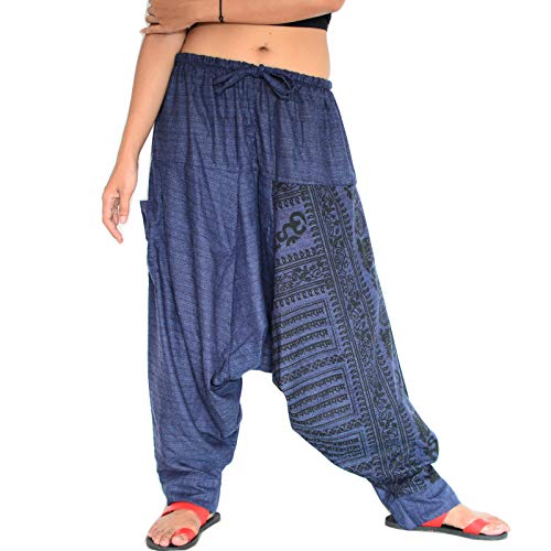 Siamrose Harem Pants for Men and Women, Baggy Pants, Aladdin Pants, Yoga Pants, One Size
