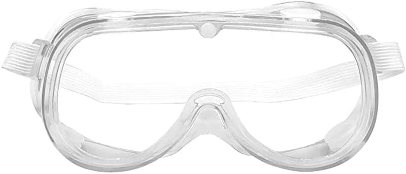 Safety Glass Safety Goggles Anti Fog Dust Fully Sealed Anti Spray Goggles-High Impact Resistance Crystal Clear Wrap-Around Lenses Eyewear Safety Goggles For Chemical, Lab, And Workplace Safety