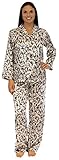 Pajama Heaven Women's Satin Longsleeve Lounger Pajama