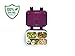 Bento Lunch Box by Fenrici, Leak-Proof Lunch Box, Removable Tray for Easy Cleaning, Perfect Portion Sized, BPA Free, Food Safe, Dark Purple