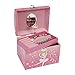 Jewelkeeper Dancing Ballerina Music Jewelry Box with Pearl Handle and Removable Insert, Girl's Jewel Storage Organizer, Swan Lake Tune