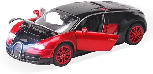 New style 1:32 Bugatti Veyron Alloy Diecast car model collection light&amp;sound Red by ZHMY
