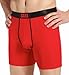 Saxx Men M-Platinum Boxer Fly Red/Black Clothing M