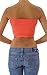 MUSA Seamless Solid Cropped Tube Top Bandeau, One Size, Black