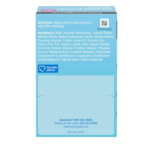 NEUTROGENA HYDRO BOOST GEL CREAM FRAGRANCE FREE, HYALURONIC ACID FACIAL MOISTURIZER FOR NORMAL TO DRY SKIN, DELIVERS HYDRATION FOR NOURISHED, DEWY SKIN, 1.7 FL. OZ