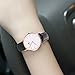 Aurora Women’s Classic Steel Quartz Watch With Black Band (Rose Gold)