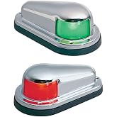 Perko 915DPSTS Stainless Steel Boat Navigation Side Lights - Pair