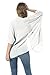 ADANIKI Women's Short Sleeve Beachwear Sheer Chiffon Kimono Cardigan Solid Casual Capes Beach Cover up Blouse (White, S)