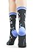 Foot Traffic Womens Professional I Call The Shots Socks, Blue/Grey (Size 4-10)