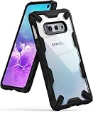 Ringke Fusion-X Designed for Galaxy S10e (5.8") Case, Built in Dot Matrix Rear PC Anti-Cling Renovated Bumper Military Drop Tested Defense Double Protection Cover for Galaxy S10e (2019) - Black
