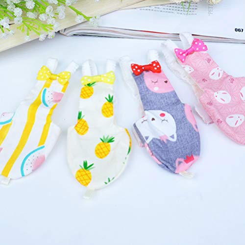 image for POPETPOP 2Pcs Bird Parrot Diaper Flight Suit Nappy,Soft Pet Pee Pad Su