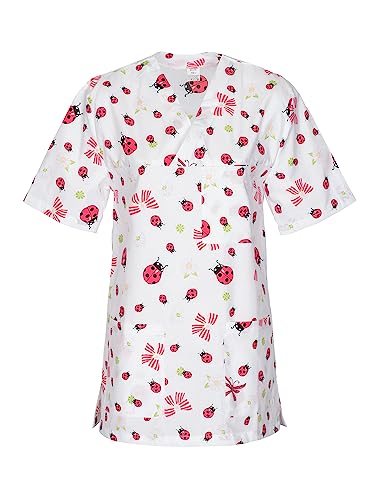 DINOZAVR Bruna Sanitary V-Neck Scrub Top for Women