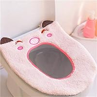 BOZLIZ - Padded Toilet Seat Cover - 2019 1pc Soft Warm Long Plush Toilet Seat Cover Mat Pad Lid Comfortable Washable Warmer Health - Bath Hardware Cloth Standard Long Toddler Charmin Microfiber Navy S