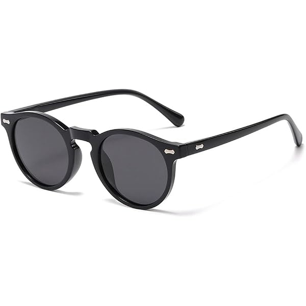 Ridering Retro Round Sunglasses For Women & Men - Small Lens UV400 Protection Classic Style