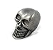 Bezelry 12 Pieces Small Skull Gray Silver Buttons. 16mmX10mm. (Gray Silver)