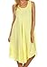 Sakkas 1051 Everyday Essentials Caftan Dress/Cover Up - Yellow - One Size