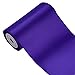 LaRibbons 4 inch Wide Solid Color Double Face Satin Ribbon Great for Chair Sash- 5 Yard/Spool (Purple)