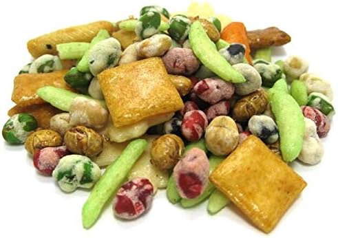 Hohoshi Asian Rice Rice Cracker Wasabi Soynut Explosion Mix In Resealable Zipper Bag, 2 lb