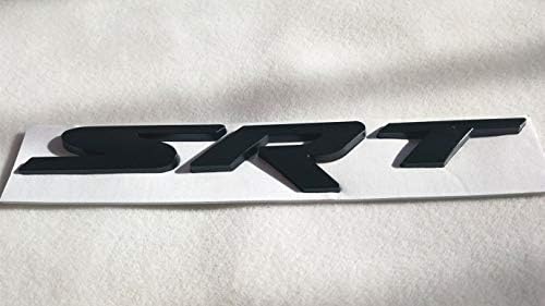 Matte Black Emblem Badge 3D Metal SRT Logo Rear Decals Sticker For Dodge Charger