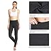BALEAF Women’s Yoga Leggings High Waisted Tummy Control Pants Non See-Through Fabric Charcoal Size Mthumb 4