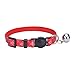 BINGPET 2 pcs/set Nylon Personalized Adjustable Cat Breakaway Collar With Bell