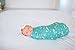 Large Premium Knit Baby Swaddle Receiving Blanket Mermaids 
