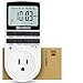 UKOKE UTM01WFBA UTM01W, Appliance, 7 Day Weekly Programmable Outlet, Wall Switch, Digital Light, Plug-in Timer for Electrical Outle (1 Pack)