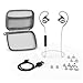 JLab Audio Epic Bluetooth 4.0 Wireless Sports Earbuds with 10 Hour Battery & IPX4 Waterproof Rating - Cloud White