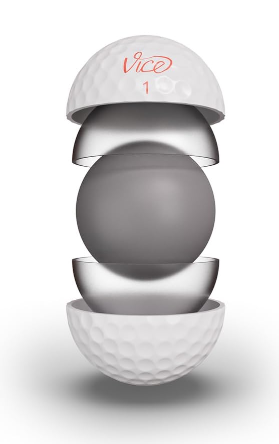 VICE Golf Pro Soft Golf Balls, Living Coral