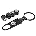CzlpV Black Car Wheel Tire Valve Caps Tyre Stem Air Caps Keychain Styling For Mercedes Benz