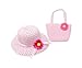 Butterfly Twinkles Girls Tea Party Hats Dress Up Play Set for 2 with Sun Hats Purses Gloves and Pearl Necklaces