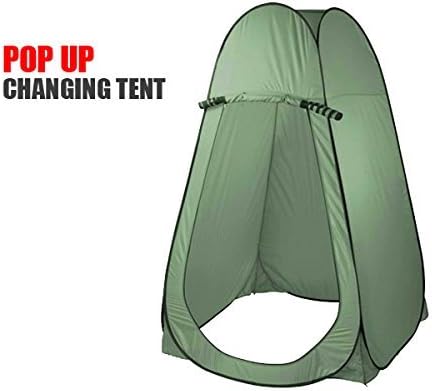 tinkertonk Camping Toilet Shower Changing Tent Room Portable Private Travel Pop Up Tent,190T cloth,Green