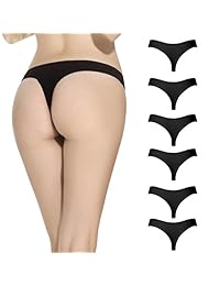 6 bragas de algodón transpirables para dama