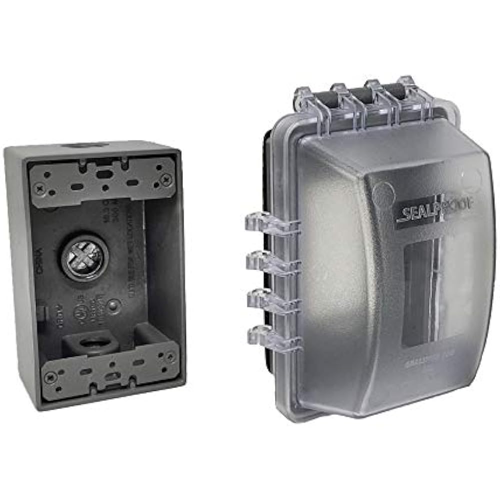 1Gang Weatherproof Exterior In Use Outlet Cover And Box 1Gang Weatherproof Exterior In Use Outlet Cover And Box