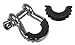 Daystar D-Ring Shackle Isolator Black Pair