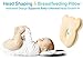Newborn Baby Head Shaping Pillow, Prevents & Corrects Flat Head Syndrome | Supports Healthy Neck and Spine Development | Breathable Memory Foam Pillow with a Washable Panda Pillowcase