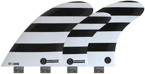 FCS Shapers Fins Corelite S7 Large five fin quad/tri set Small surfboard fins