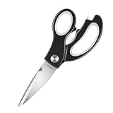 Kitchen Shears,Mibor Multi Purpose Heavy Duty Kitchen Scissors Purpose Utility Scissors for Chicken,Poultry,Fish,Meat,Vegetables,Herbs,BBQ for Kitchen Shears Scissors (Black)