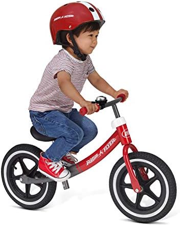 Vélo d'équilibre à gros pneus, vélo pour tout-petits, 1,5 à 5 ans, vélo d'équilibre rouge et blanc pour enfants