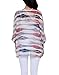 Nicetage Sheer Chiffon Blouses for Women Batwing Tops Bat Wing Boho Flowy Dressy Tops Dolman Sleeve Tie Dye Striped Shirt