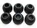 6 Medium (M-mch) Soft Comfort Replacement Earbuds Eartips Eargels for Motorola S-11 HD and S-11 Flex HD Bluetooth Wireless Stereo Headsets
