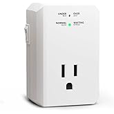 BSEED Single Outlet Surge Protector, Small Surge Protector Wall Tap with Ground Protected Light Indicators for Refrigerators, PC, TV and Home Appliances, 15A, 1875W, 120V, 1 Pack